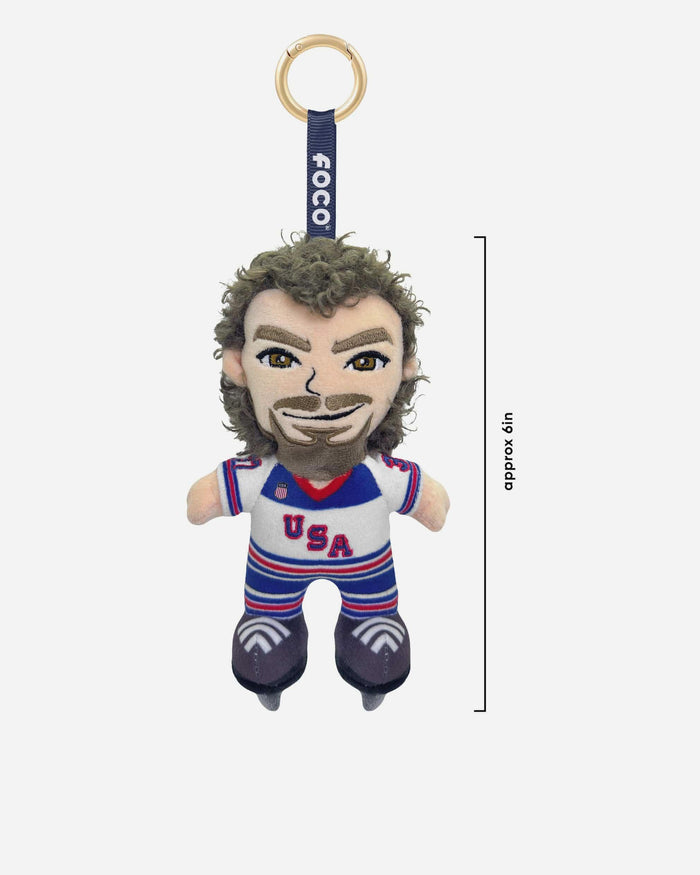 Connor Hellebuyck Team USA Men's Hockey Plush Player Bag Charm Keychain FOCO - FOCO.com