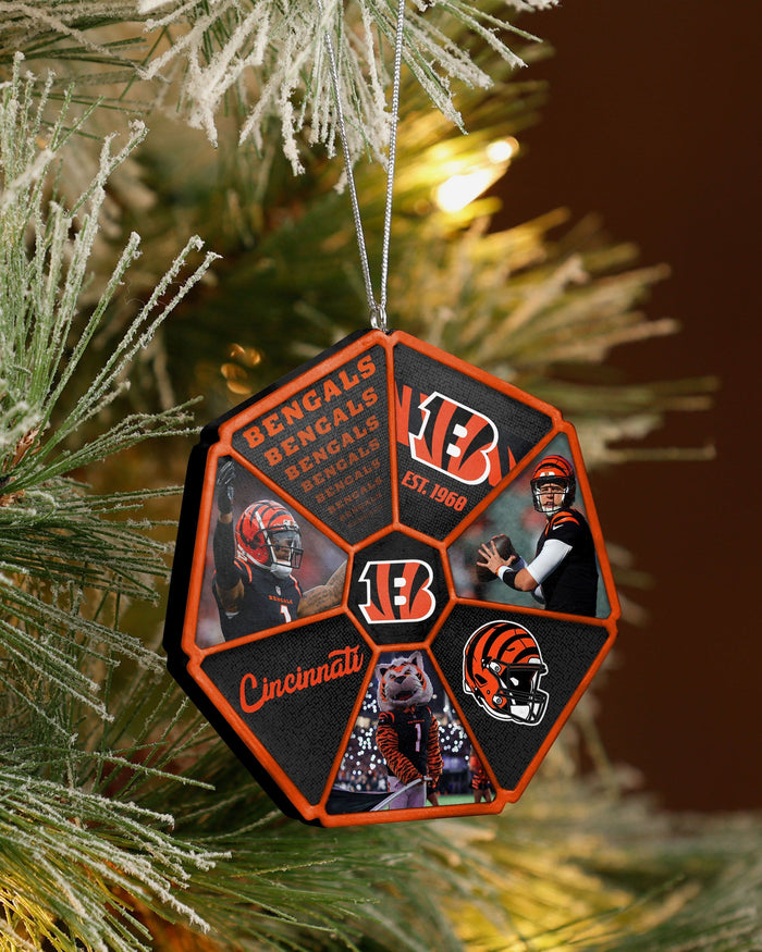 Cincinnati Bengals Team Wheel Ornament FOCO - FOCO.com