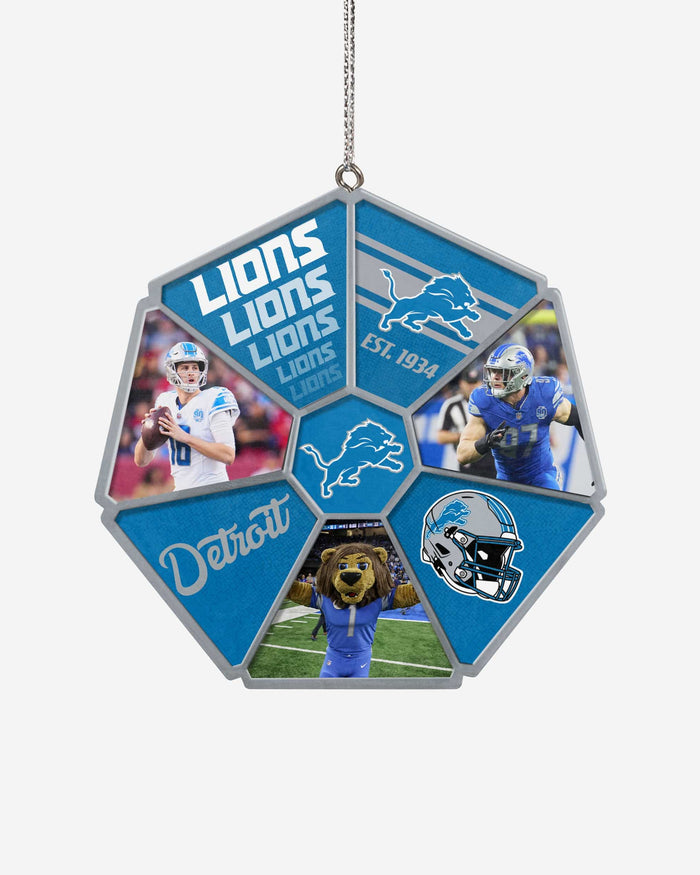 Detroit Lions Team Wheel Ornament FOCO - FOCO.com