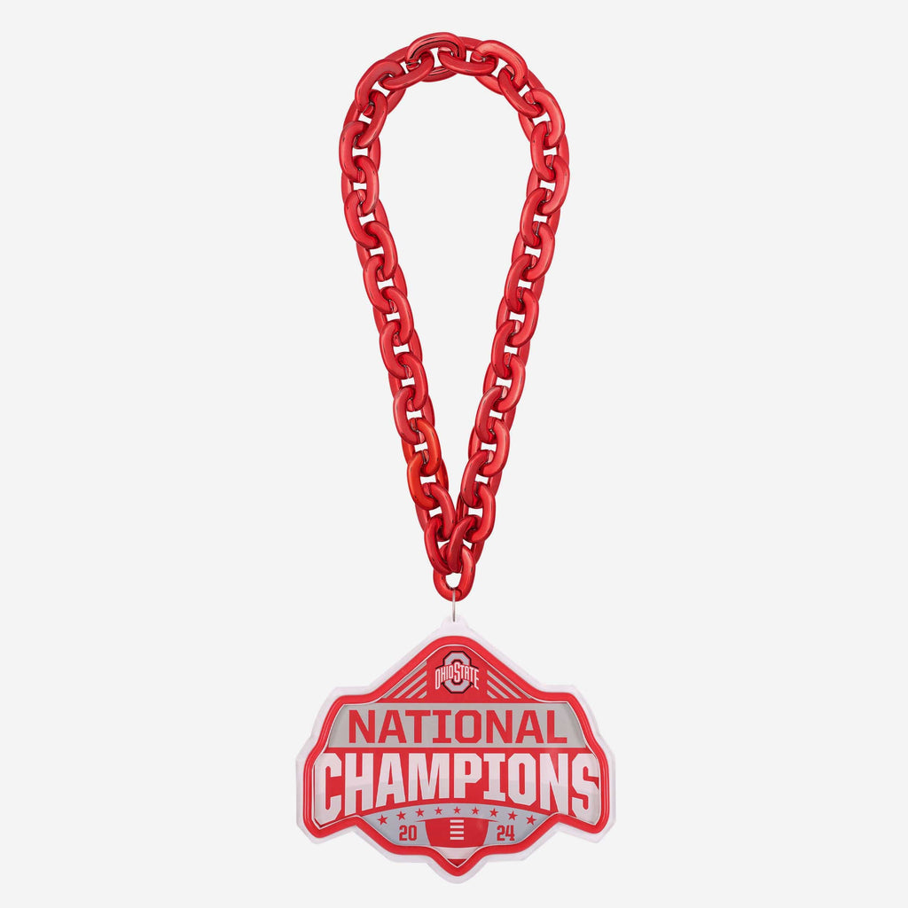 Ohio State Buckeyes 2024 Football National Champions Neon Light Up Big Logo Chain FOCO - FOCO.com