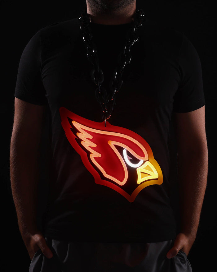 Arizona Cardinals Neon Light Up Big Logo Chain FOCO - FOCO.com