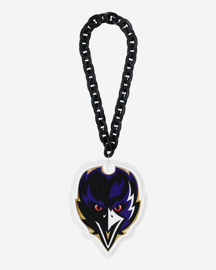 Baltimore Ravens Neon Light Up Big Logo Chain FOCO - FOCO.com