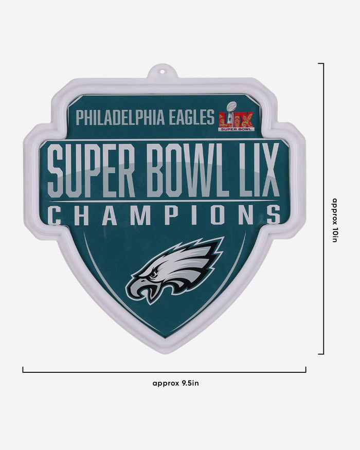 Philadelphia Eagles Super Bowl LIX Champions Neon Light Up Big Logo Chain FOCO - FOCO.com