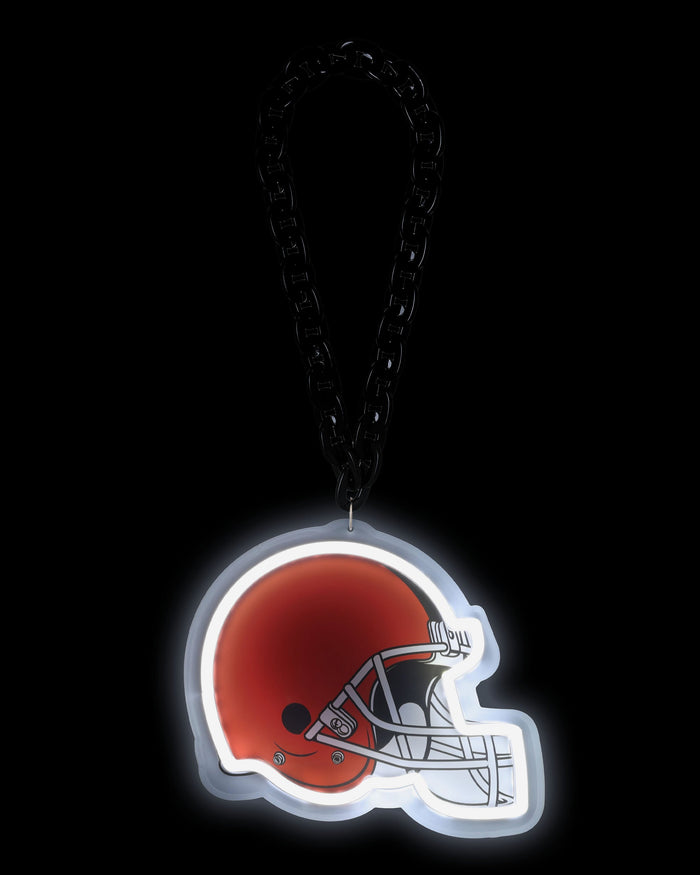 Cleveland Browns Neon Light Up Big Logo Chain FOCO - FOCO.com