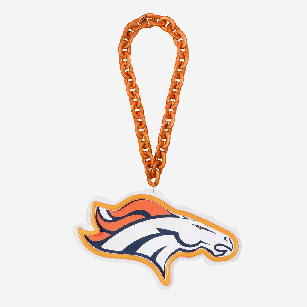 Denver Broncos Neon Light Up Big Logo Chain FOCO - FOCO.com