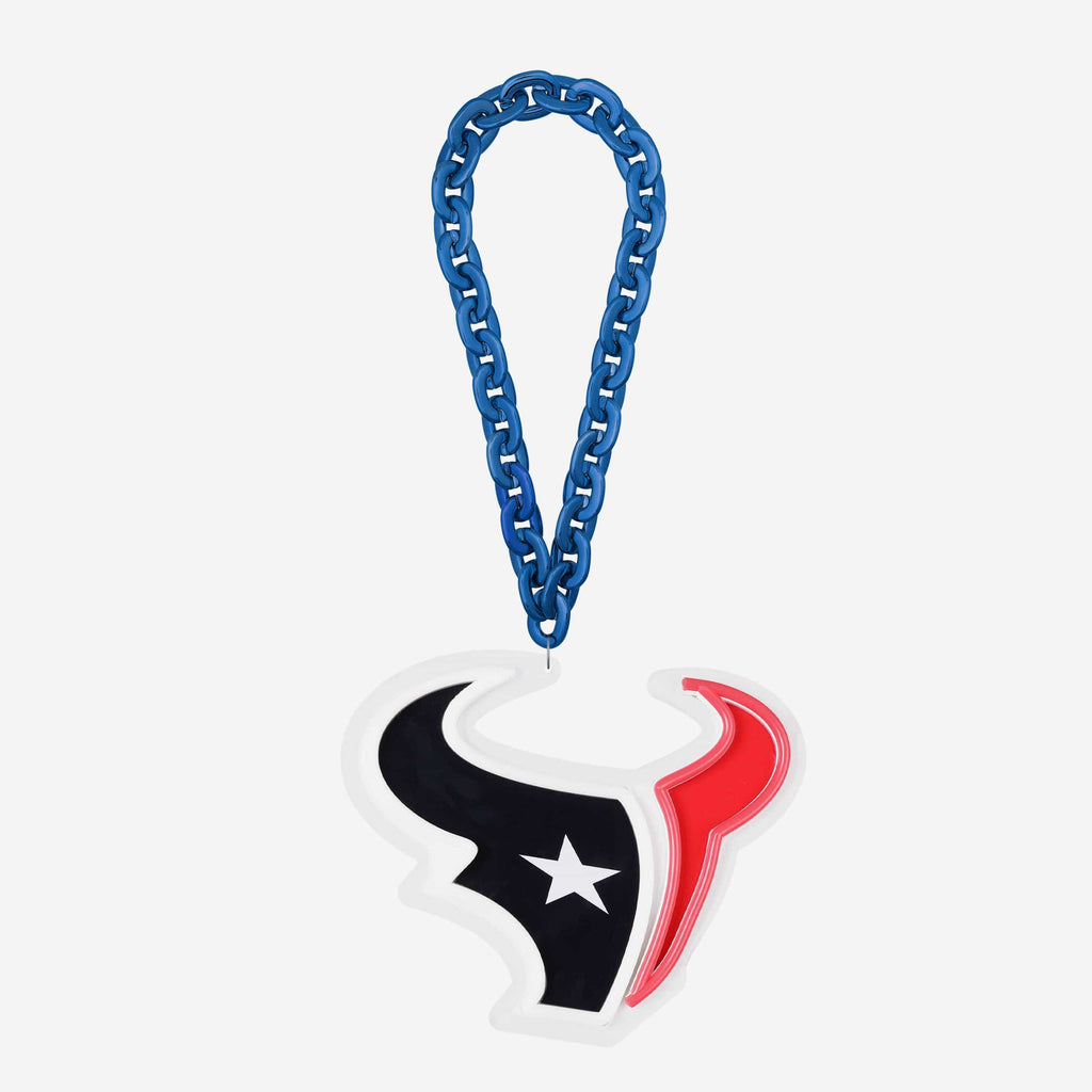 Houston Texans Neon Light Up Big Logo Chain FOCO - FOCO.com