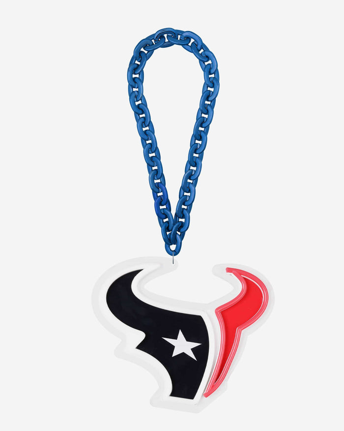 Houston Texans Neon Light Up Big Logo Chain FOCO - FOCO.com