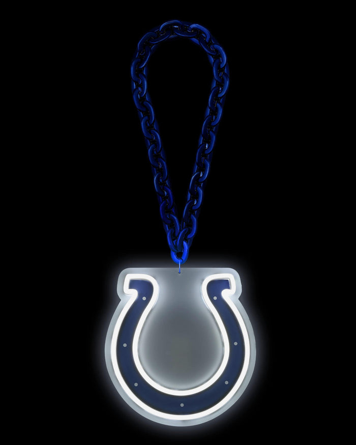 Indianapolis Colts Neon Light Up Big Logo Chain FOCO - FOCO.com