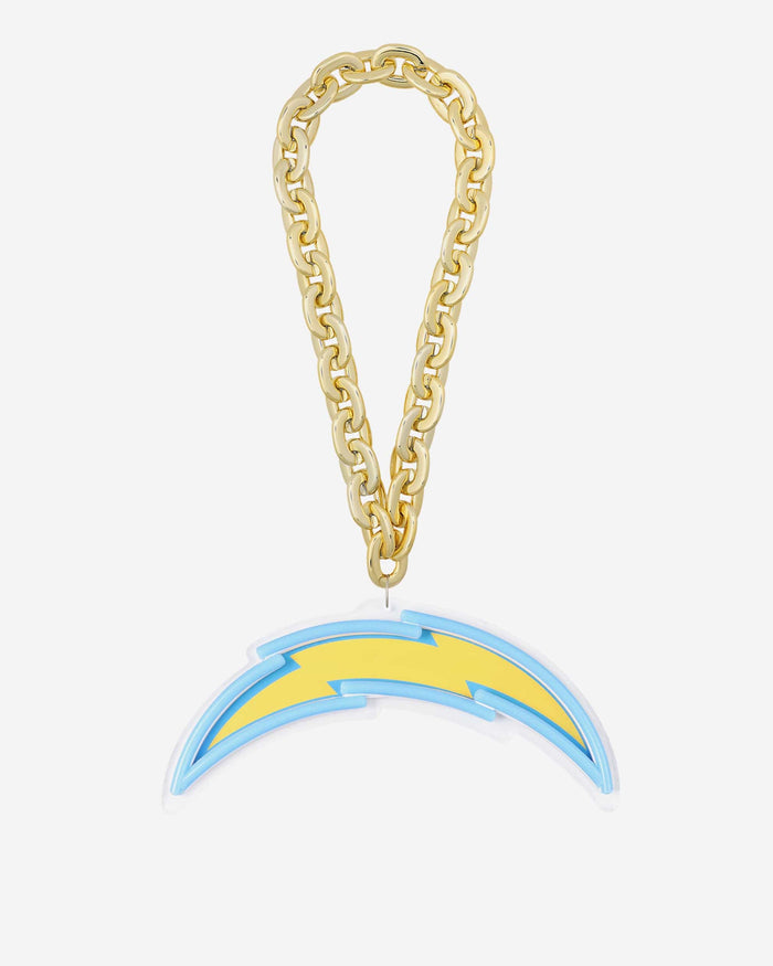 Los Angeles Chargers Neon Light Up Big Logo Chain FOCO - FOCO.com