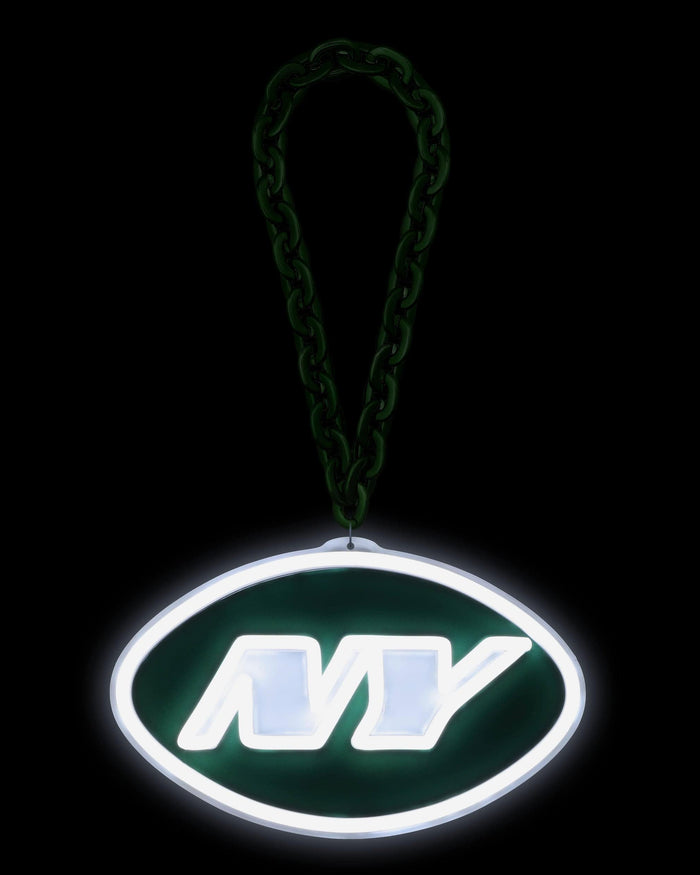 New York Jets Neon Light Up Big Logo Chain FOCO - FOCO.com