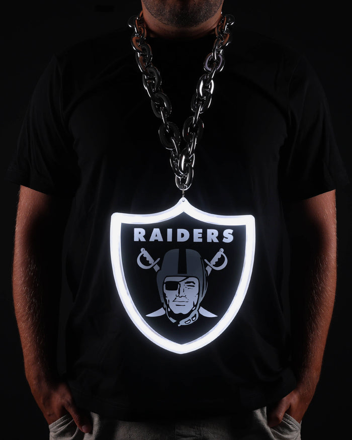 Las Vegas Raiders Neon Light Up Big Logo Chain