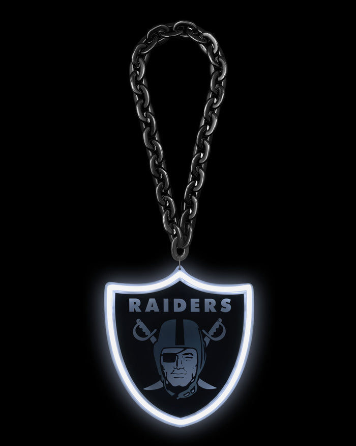 Las Vegas Raiders Neon Light Up Big Logo Chain