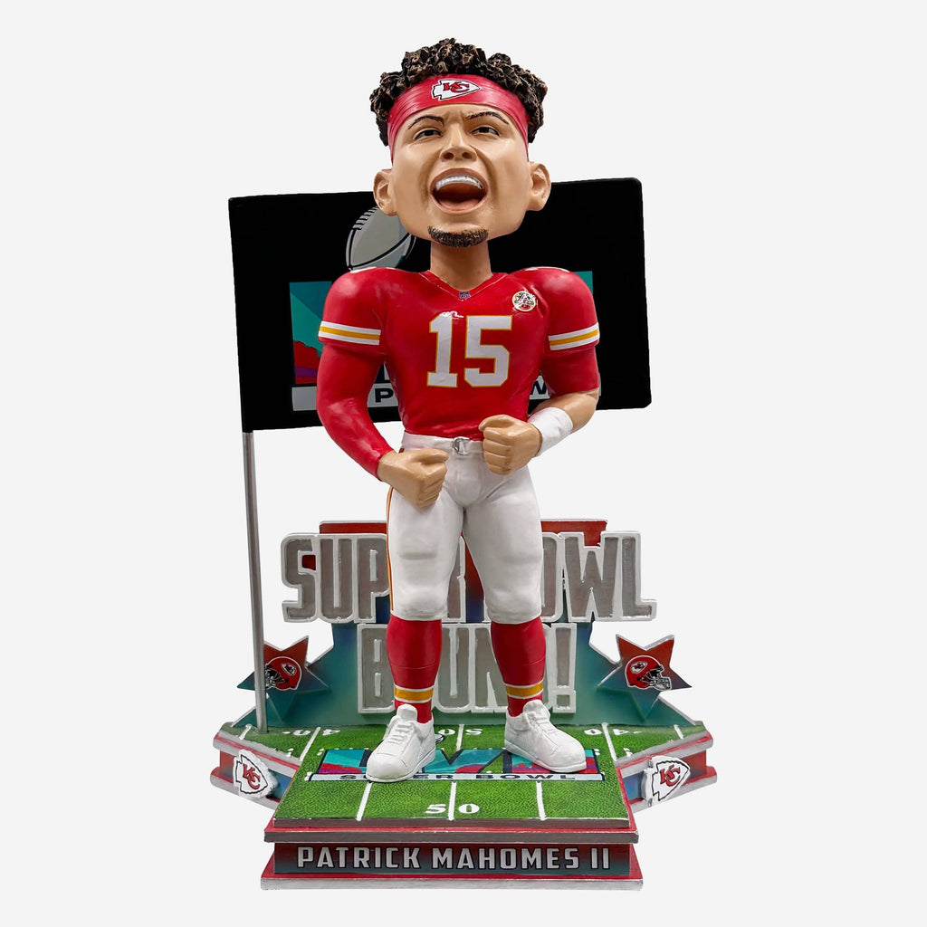 Patrick Mahomes Kansas City Chiefs Super Bowl LVII Bound Bobblehead FOCO - FOCO.com