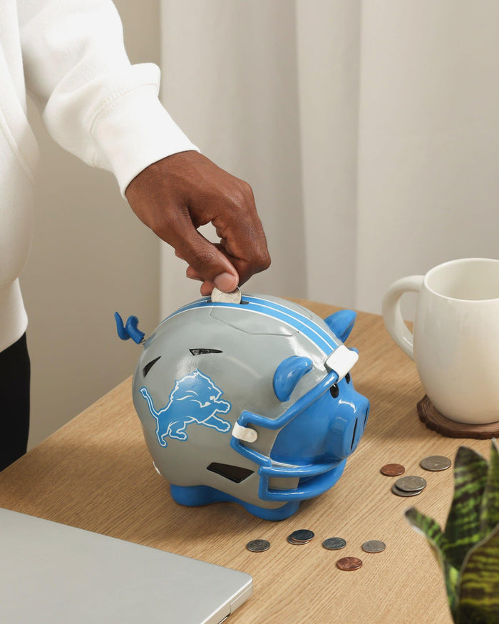 Detroit Lions Helmet Piggy Bank FOCO - FOCO.com