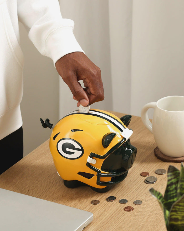 Green Bay Packers Helmet Piggy Bank FOCO - FOCO.com
