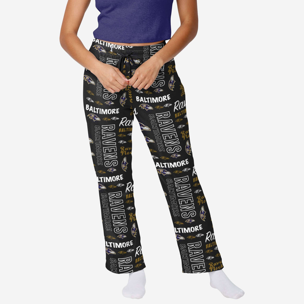 Baltimore Ravens Womens Mini Print Lounge Pants FOCO S - FOCO.com