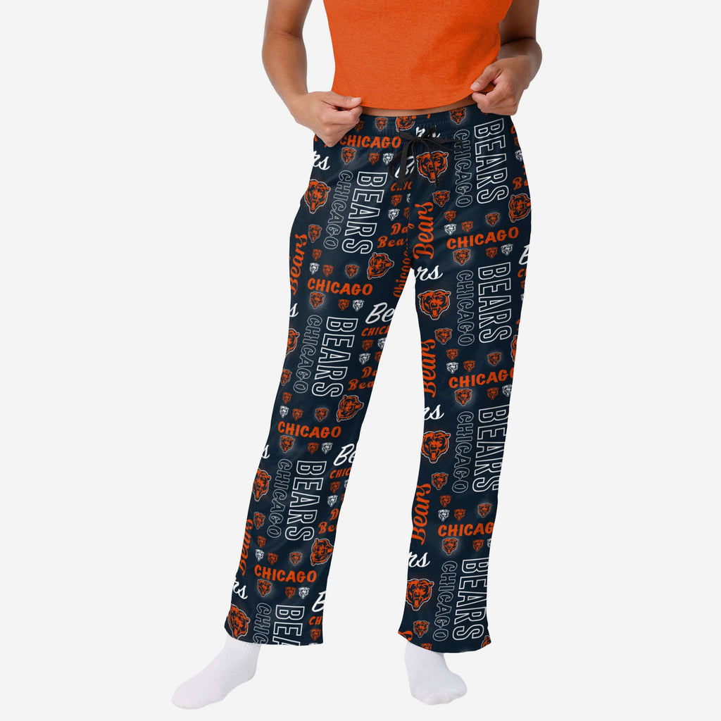 Chicago Bears Womens Mini Print Lounge Pants FOCO S - FOCO.com