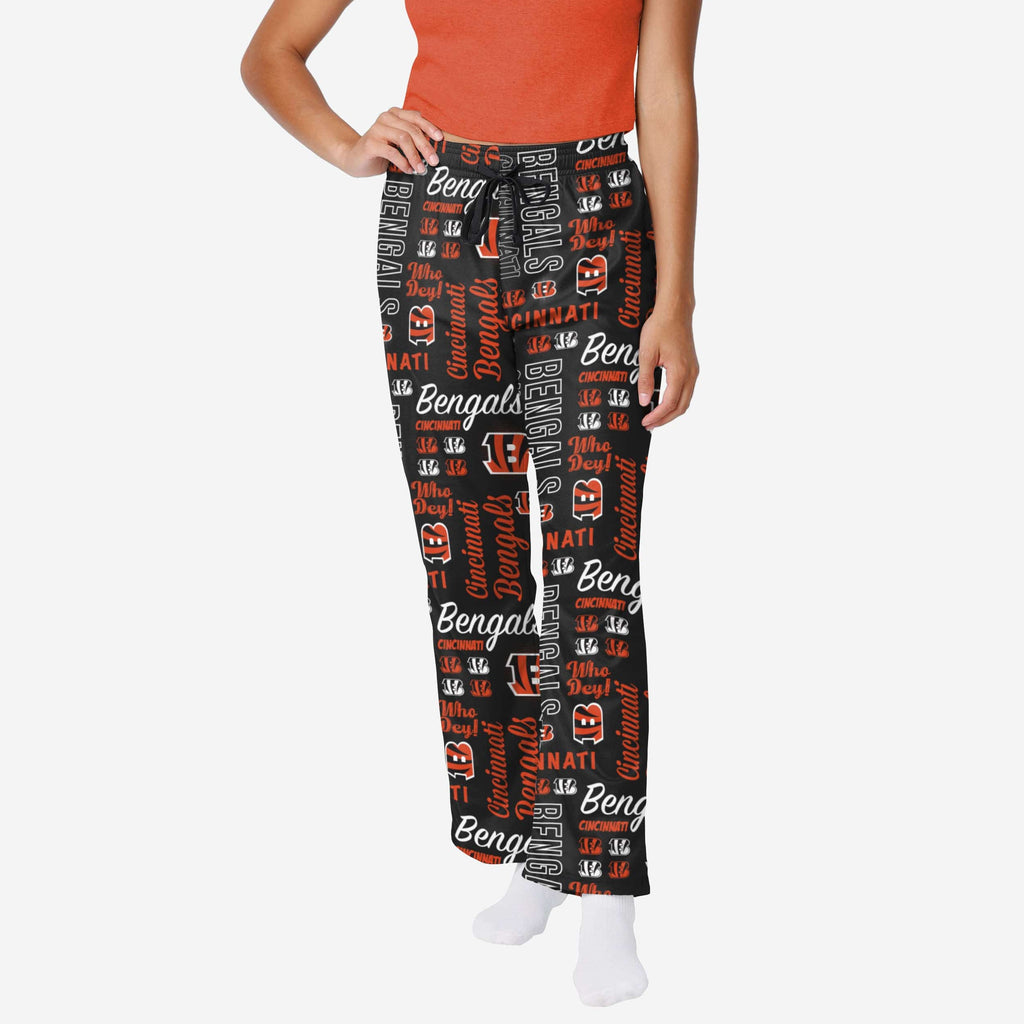 Cincinnati Bengals Womens Mini Print Lounge Pants FOCO S - FOCO.com