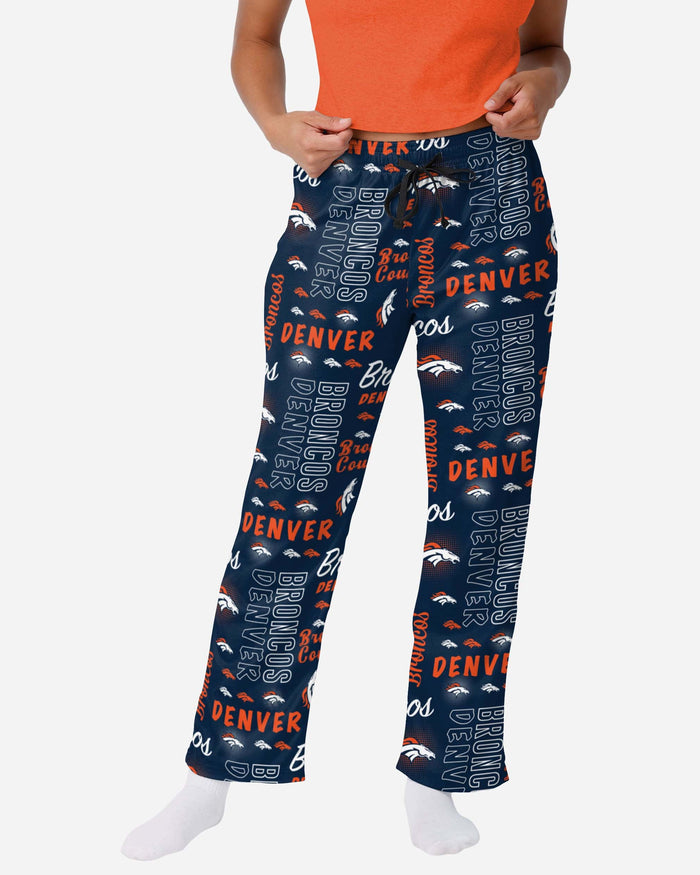 Denver Broncos Womens Mini Print Lounge Pants FOCO S - FOCO.com