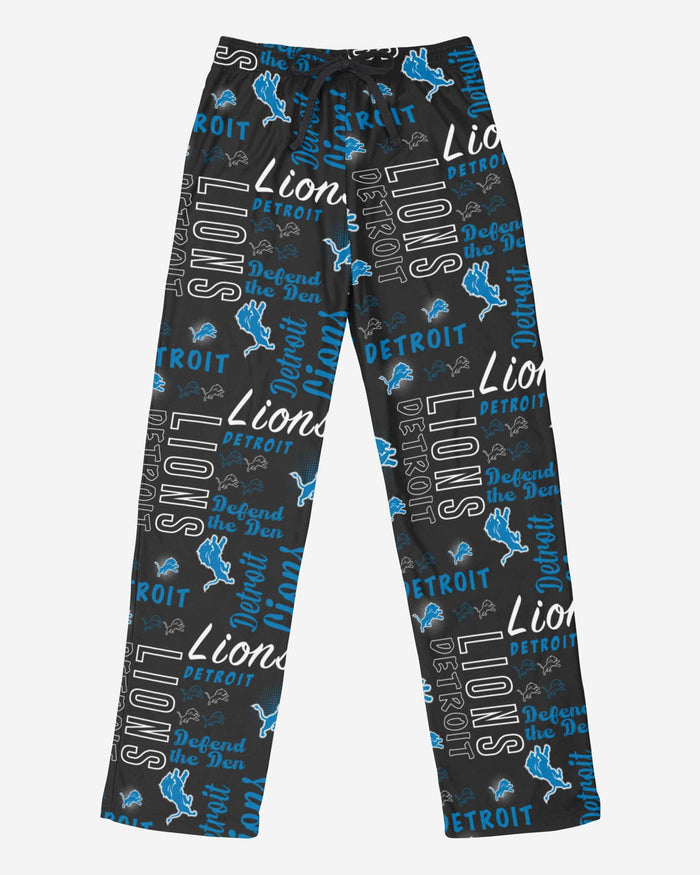 Detroit Lions Womens Mini Print Lounge Pants FOCO - FOCO.com