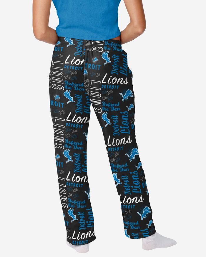Detroit Lions Womens Mini Print Lounge Pants FOCO - FOCO.com