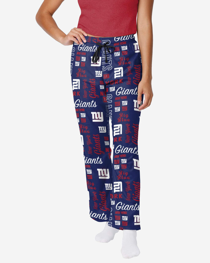 New York Giants Womens Mini Print Lounge Pants FOCO S - FOCO.com