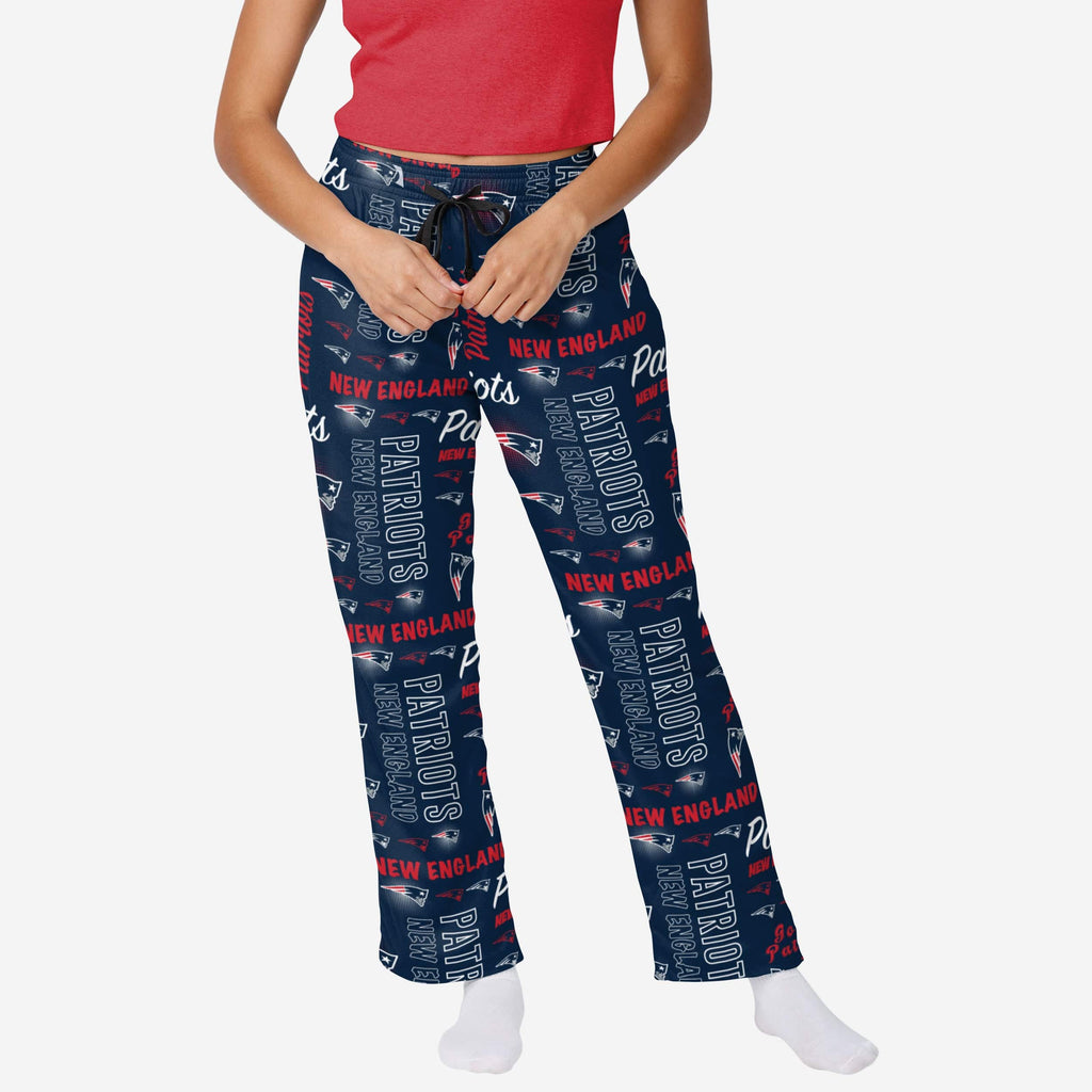 New England Patriots Womens Mini Print Lounge Pants FOCO S - FOCO.com