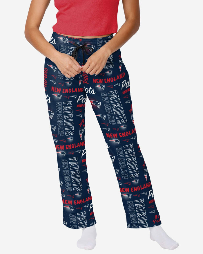 New England Patriots Womens Mini Print Lounge Pants FOCO S - FOCO.com