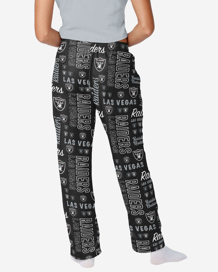 Las Vegas Raiders Womens Mini Print Lounge Pants FOCO - FOCO.com