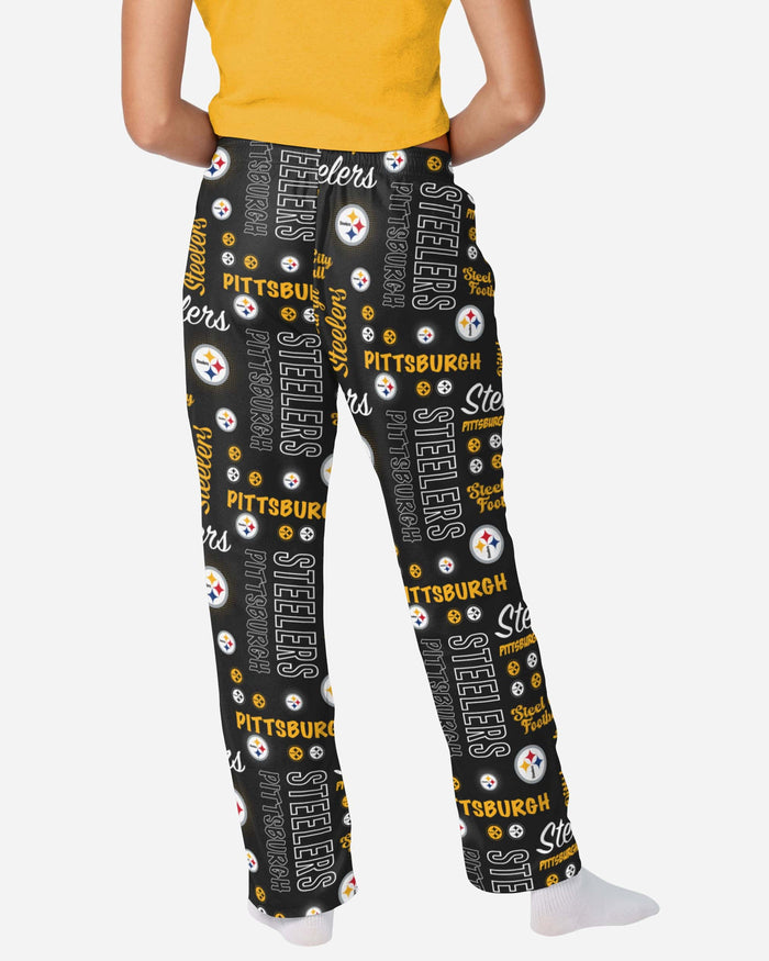 Pittsburgh Steelers Womens Mini Print Lounge Pants FOCO - FOCO.com
