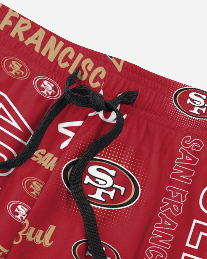 San Francisco 49ers Womens Mini Print Lounge Pants FOCO - FOCO.com