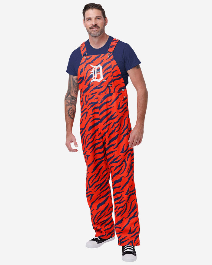 Detroit Tigers Mens Tiger Stripe Thematic Bib Overalls FOCO S - FOCO.com