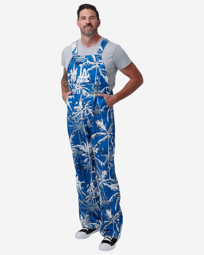 Los Angeles Dodgers Mens Palm Tree Thematic Bib Overalls FOCO S - FOCO.com