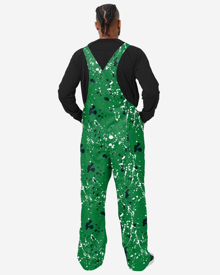 Boston Celtics Mens Paint Splatter Bib Overalls FOCO - FOCO.com