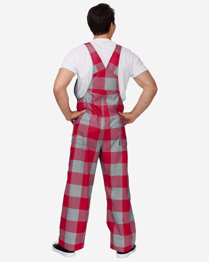 Ohio State Buckeyes 2024 Football National Champions Red Plaid Bib Overalls FOCO - FOCO.com