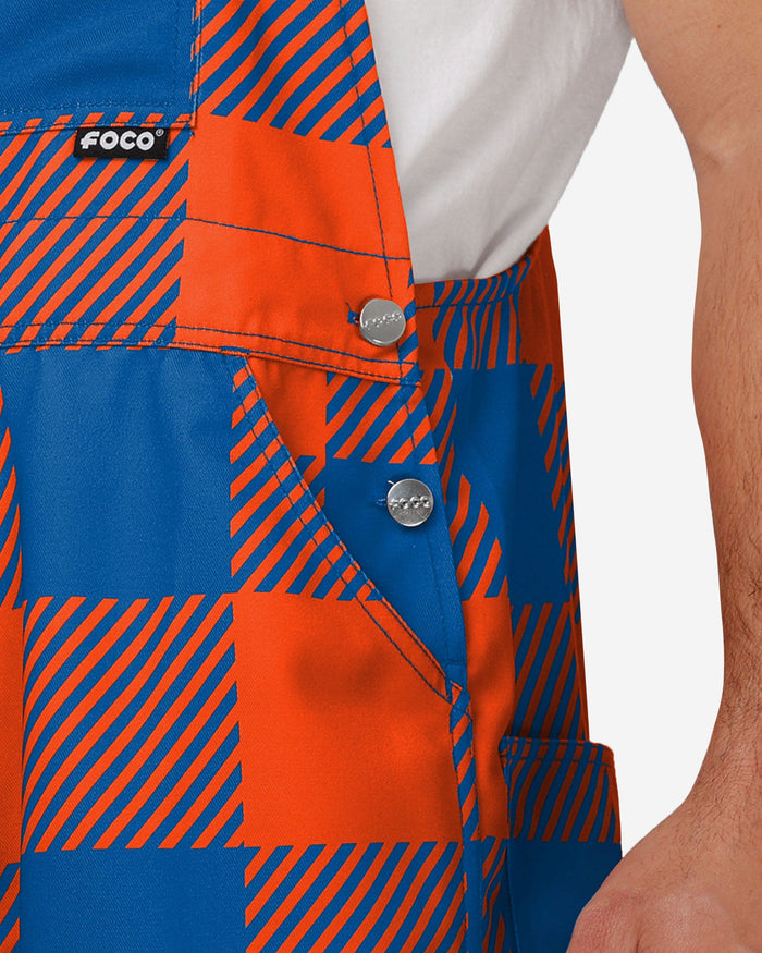 Florida Gators Mens Plaid Bib Overalls FOCO - FOCO.com