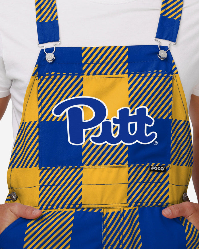 Pittsburgh Panthers Mens Plaid Bib Overalls FOCO - FOCO.com