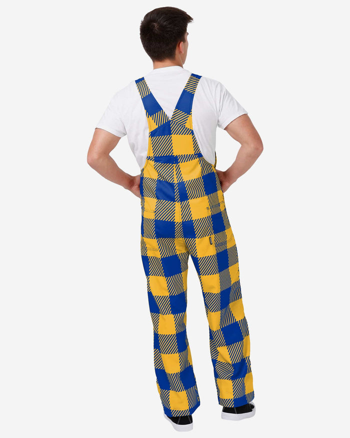 Pittsburgh Panthers Mens Plaid Bib Overalls FOCO - FOCO.com