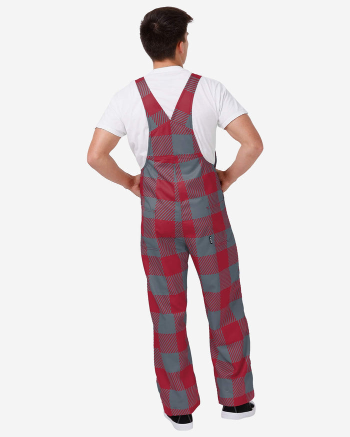 Washington State Cougars Mens Plaid Bib Overalls FOCO - FOCO.com