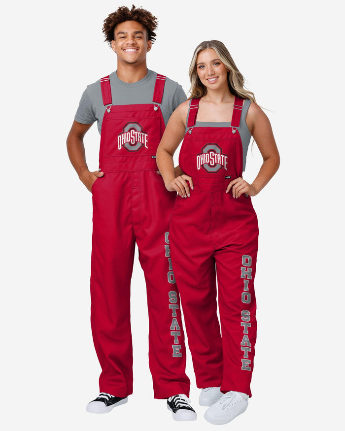 Ohio State Buckeyes Mens Big Logo Bib Overalls FOCO - FOCO.com