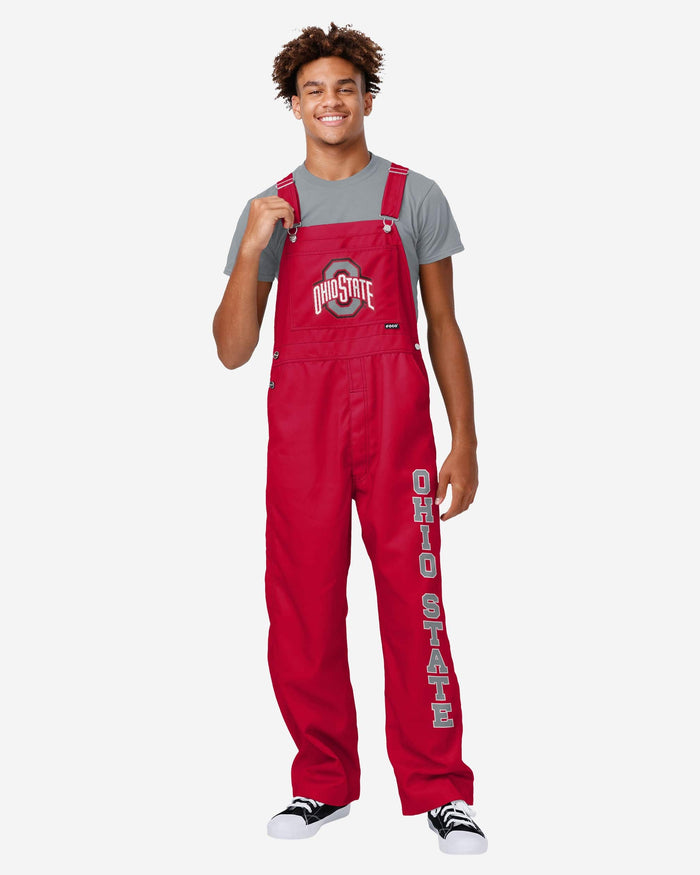 Ohio State Buckeyes Mens Big Logo Bib Overalls FOCO S - FOCO.com