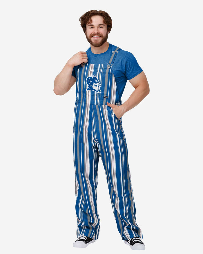 Duke Blue Devils Mens Hyper Stripe Bib Overalls FOCO S - FOCO.com