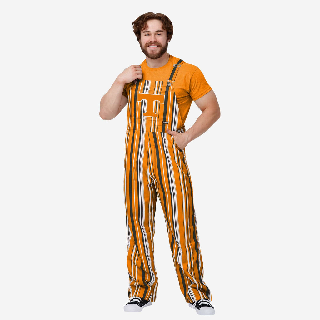 Tennessee Volunteers Mens Hyper Stripe Bib Overalls FOCO S - FOCO.com