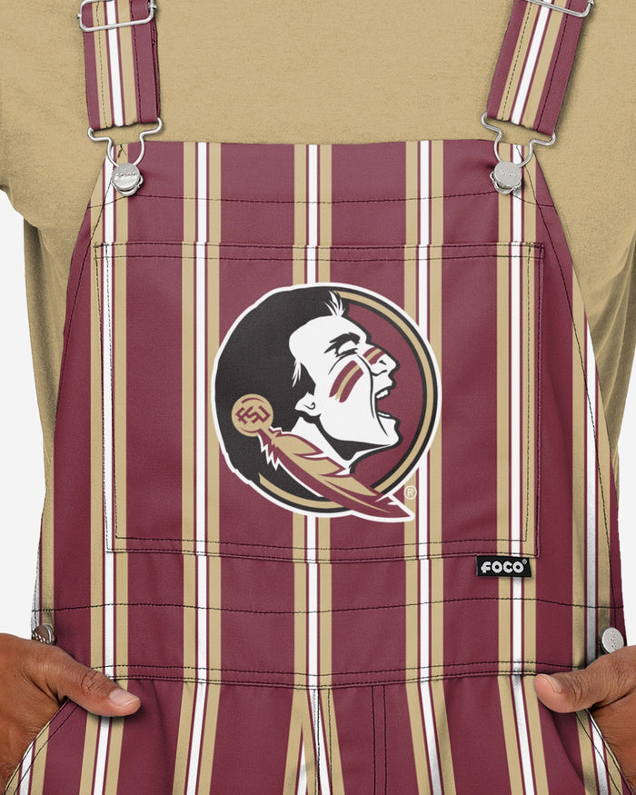 Florida State Seminoles State Mens Sideline Spirit Bib Overalls FOCO - FOCO.com