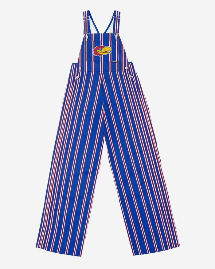 Kansas Jayhawks Mens Sideline Spirit Bib Overalls FOCO - FOCO.com