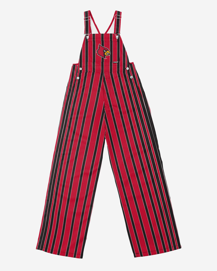 Louisville Cardinals Mens Sideline Spirit Bib Overalls FOCO - FOCO.com