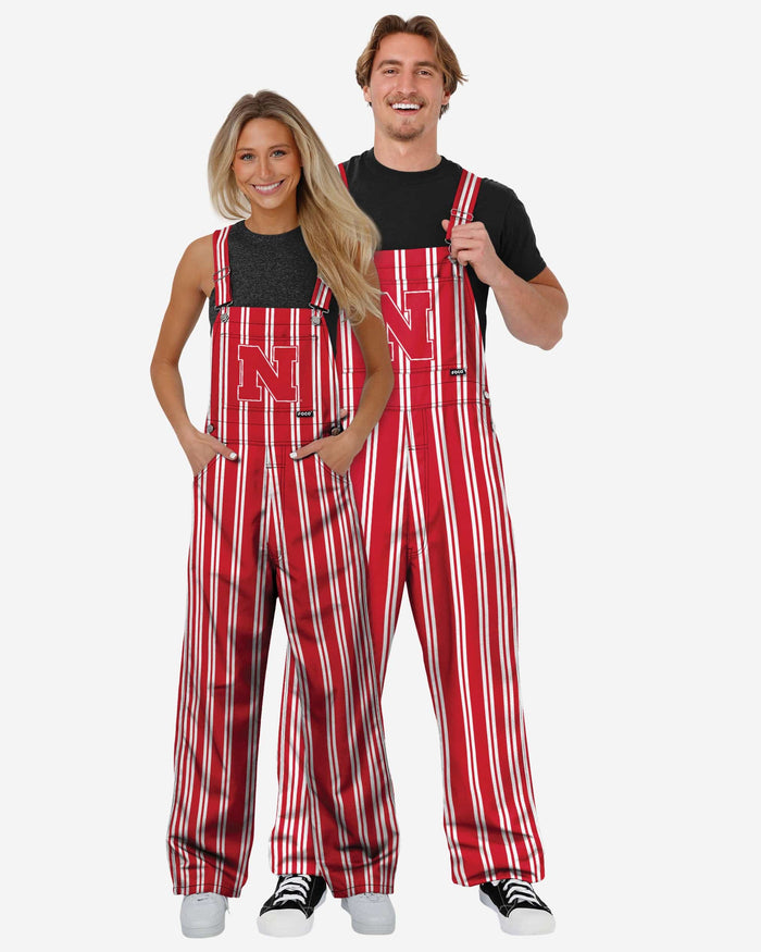 Nebraska Cornhuskers Mens Sideline Spirit Bib Overalls FOCO - FOCO.com