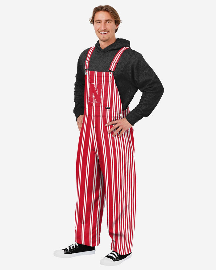 Nebraska Cornhuskers Mens Sideline Spirit Bib Overalls FOCO S - FOCO.com