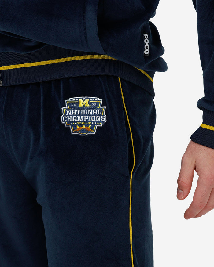 Michigan Wolverines 2023 Football National Champions Velour Pants FOCO - FOCO.com