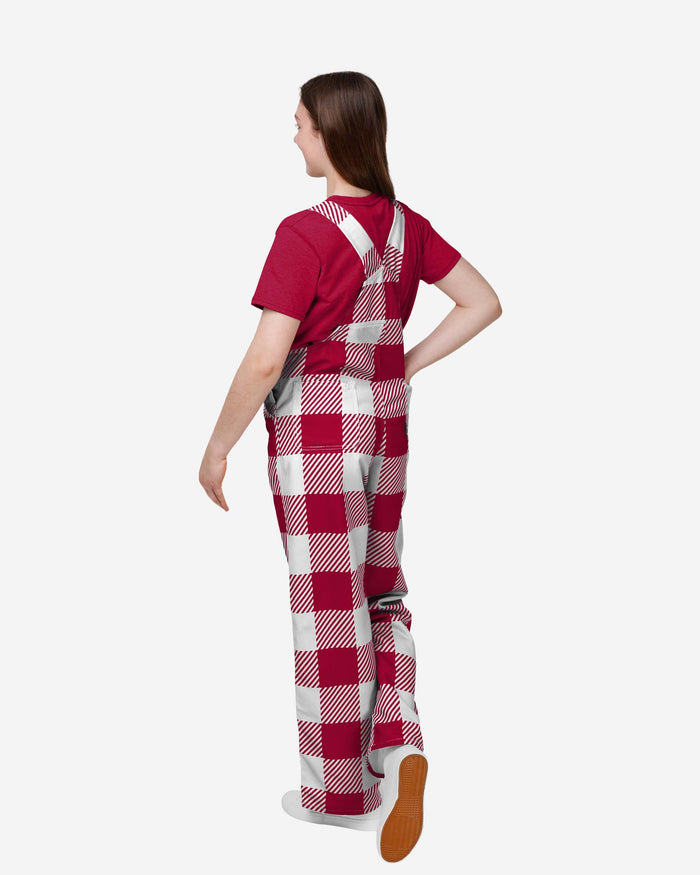 Arizona Cardinals Youth Plaid Bib Overalls FOCO - FOCO.com